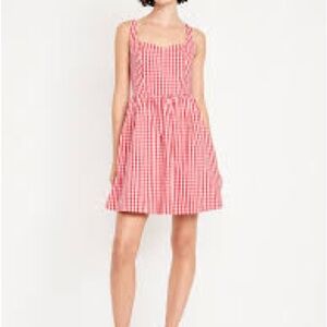 Old Navy Red gingham Mini Dress